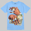 'Prosperous Hands' DopeSkill Graphic T-Shirt Streetwear - carolina blue