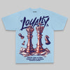Royal Blue Sneakers Oversize Print 'Loyalty' DopeSkill Graphic T-shirt Streetwear - Chambray