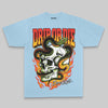 Royal Blue Oversize Print Drip or Die DopeSkill Graphic Premium T-shirt Streetwear - Chambray