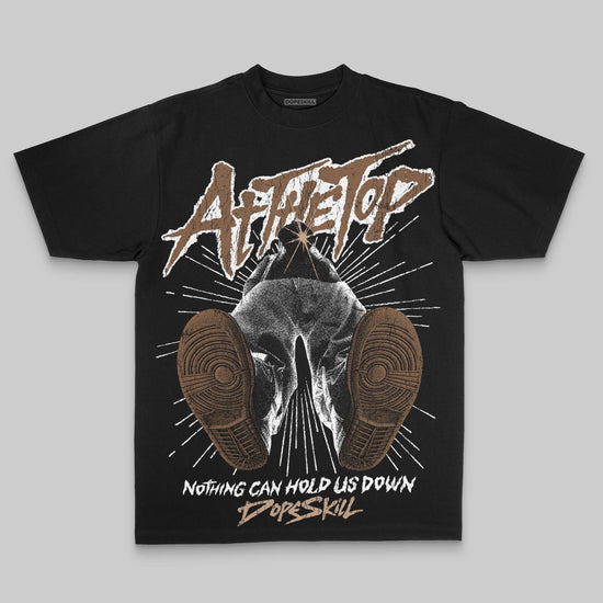 Brown Oversize Print Nothing Can Hold US Down DopeSkill Graphic Premium T-shirt Streetwear - Black
