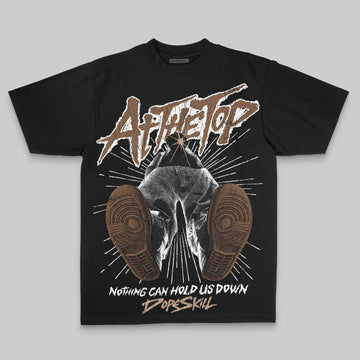 Brown Oversize Print Nothing Can Hold US Down DopeSkill Graphic Premium T-shirt Streetwear - Black