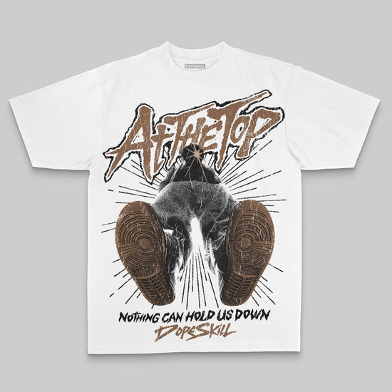 Brown Oversize Print Nothing Can Hold US Down DopeSkill Graphic Premium T-shirt Streetwear - White