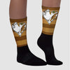 Wheat 13s DopeSkill Sublimated Socks Horizontal Stripes Graphic