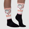 Legend Pink 11s DopeSkill Sublimated Socks Horizontal Stripes Graphic