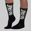 Black Cat 3s DopeSkill Sublimated Sock Hustle Graphic