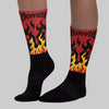 Golf “Last Shot” 14s DopeSkill Sublimated Sock FIRE Graphic