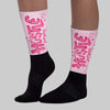 Iced Carmine 4s DopeSkill Sublimated Socks Hustle Graphic