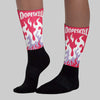 Peanut Butter Jelly 5s DopeSkill Sublimated Sock FIRE Graphic