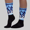 University Blue Collection DopeSkill Sublimated Socks FIRE Graphic