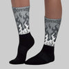 Wolf Grey 5s DopeSkill Sublimated Sock FIRE Graphic