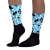 University Blue Toe 1s DopeSkill Sublimated Socks Mushroom Graphic