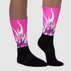 Hyper Violet 4s DopeSkill Sublimated Socks FIRE Graphic