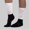 Medium Soft Pink 4s DopeSkill Sublimated Sock Hustle Graphic