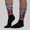 A Ma Maniére x Smokey Mauve 6s DopeSkill Sublimated Sock FIRE Graphic
