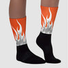 Georgia Peach 3s DopeSkill Sublimated Socks FIRE Graphic