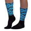 University Blue 2s DopeSkill Sublimated Socks Abstract Tiger Graphic