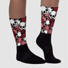 Valentine's Day Collection DopeSkill Sublimated Socks Drawn Skulls Graphic