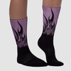 Mauve Off-Noir 2s DopeSkill Sublimated Socks FIRE Graphic