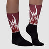 Team Red 1s DopeSkill Sublimated Socks FIRE Graphic