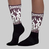 A Ma Maniere x Air 5s DopeSkill Sublimated Sock FIRE Graphic
