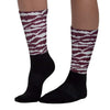 Burgundy 5s DopeSkill Sublimated Socks Abstract Tiger Graphic