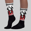 Black Metallic Reimagined 5s DopeSkill Sublimated Sock FIRE Graphic