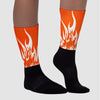 Orange Milk DopeSkill Sublimated Socks FIRE Graphic