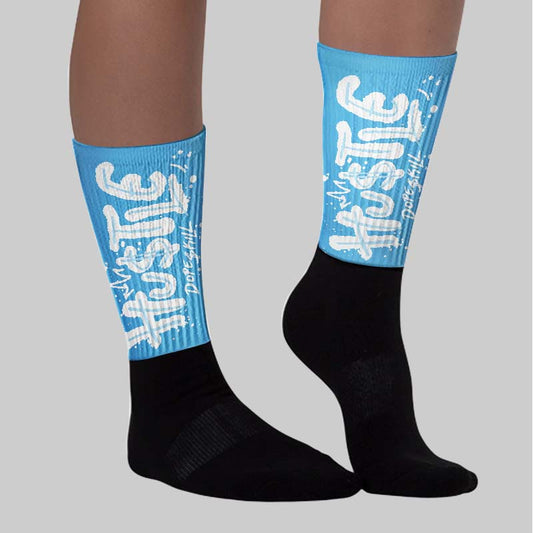 Legend Blue 11s DopeSkill Sublimated Sock Hustle Graphic