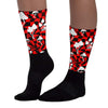 Satin Bred 1s DopeSkill Sublimated Socks Mushroom Graphic