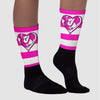 Dunk Low Active Fuchsia DopeSkill Sublimated Socks Horizontal Stripes Graphic