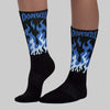 Awake NY x Racer Blue 5s DopeSkill Sublimated Sock FIRE Graphic