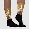 Wheat 13s DopeSkill Sublimated Socks FIRE Graphic