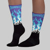 Aqua 8s DopeSkill Sublimated Sock FIRE Graphic
