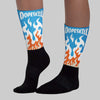 UNC Reimagined 1s DopeSkill Sublimated Sock FIRE Graphic