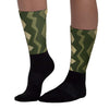 Olive Collection DopeSkill Sublimated Socks ZicZac Graphic