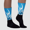 Military Blue 4s DopeSkill Sublimated Socks FIRE Graphic