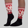Valentine’s Day 4s DopeSkill Sublimated Sock FIRE Graphic