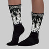 Black Cat 3s DopeSkill Sublimated Sock FIRE Graphic