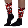 Black Toe 1s DopeSkill Sublimated Socks Mushroom Graphic