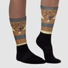 GORE-TEX “Brown Kelp” 6s DopeSkill Sublimated Socks Horizontal Stripes Graphic