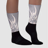 Cement Grey 2s DopeSkill Sublimated Socks FIRE Graphic