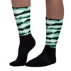 Green Glow 3s DopeSkill Sublimated Socks Abstract Tiger Graphic