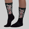 Black Cement 3s DopeSkill Sublimated Sock Hustle Graphic