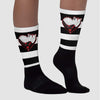 Red Taxi 12s DopeSkill Sublimated Socks Horizontal Stripes Graphic