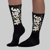 Reverse Metallic 5s DopeSkill Sublimated Sock Hustle Graphic