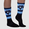 Georgetown 5s DopeSkill Sublimated Socks Horizontal Stripes Graphic