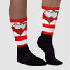 Cherry 12s DopeSkill Sublimated Socks Horizontal Stripes Graphic