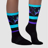 Aqua 6s DopeSkill Sublimated Socks Horizontal Stripes Graphic