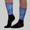 Aqua 8s DopeSkill Sublimated Sock Hustle Graphic