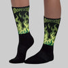Foamposite One "Pine Green" DopeSkill Sublimated Sock FIRE Graphic